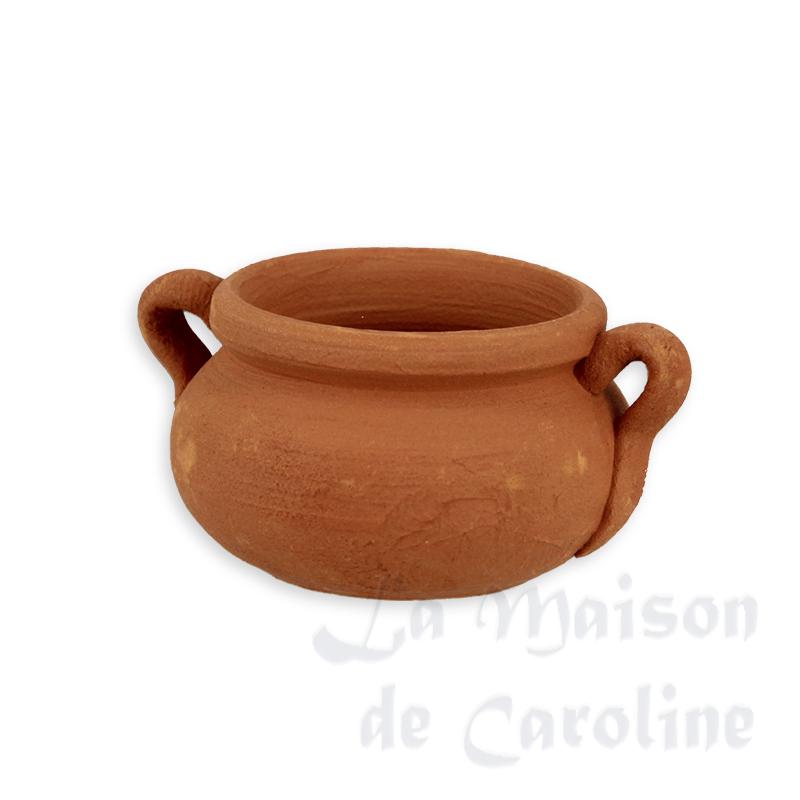 Cache pot en grès miniature 1/12 Cache pot en grès miniature 1/12
