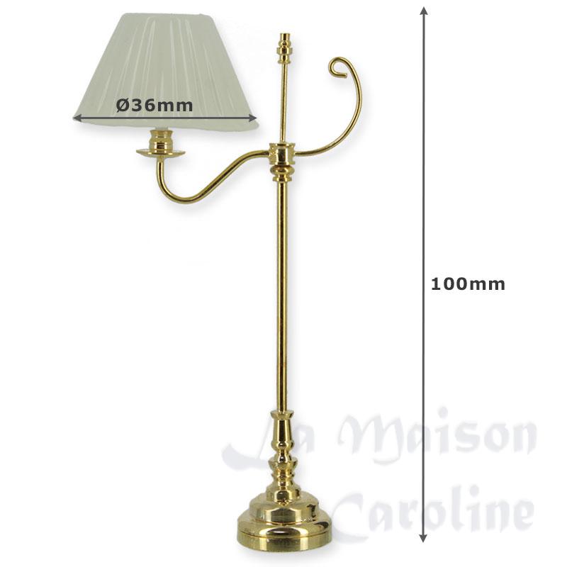 Lampe Sur Pied LED Laiton Plissée Bilder 1