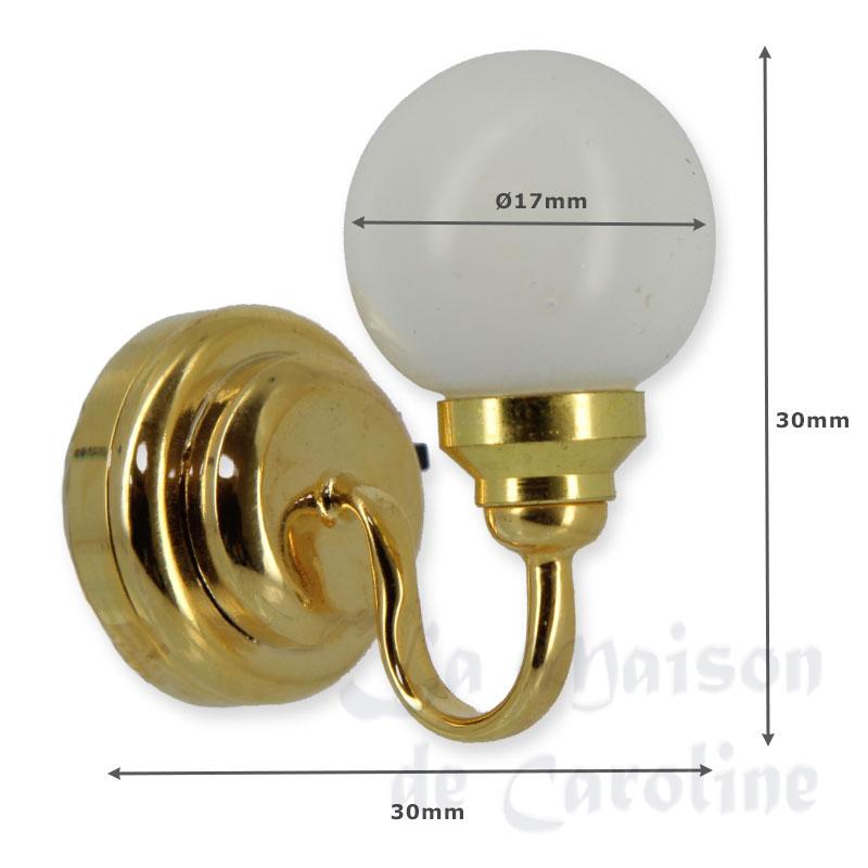 Applique LED Globe Laiton Bilder 1