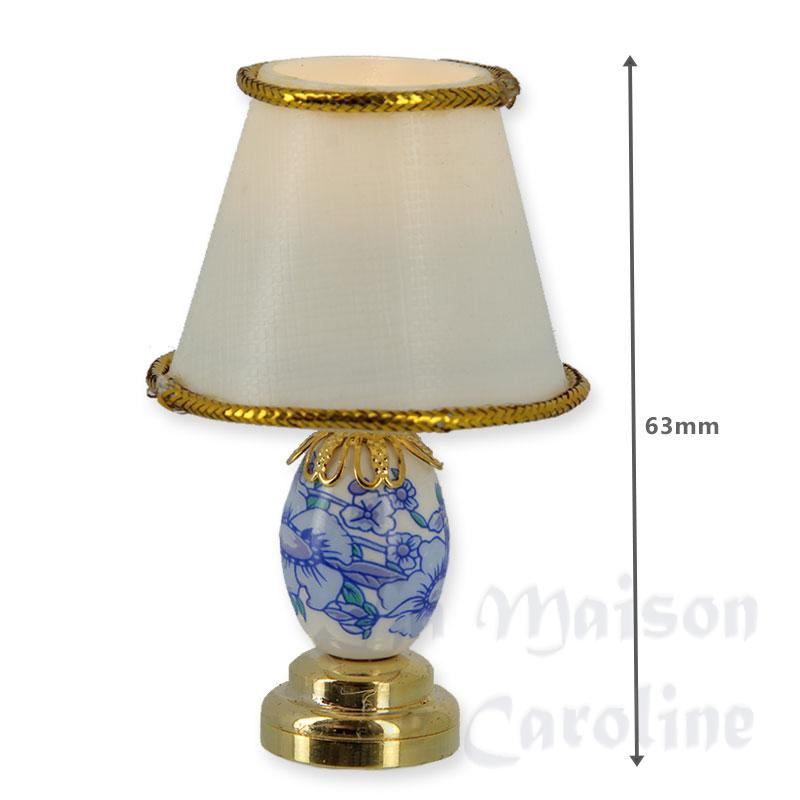 Lampe De Table LED Fleurie Bleue Bilder 1