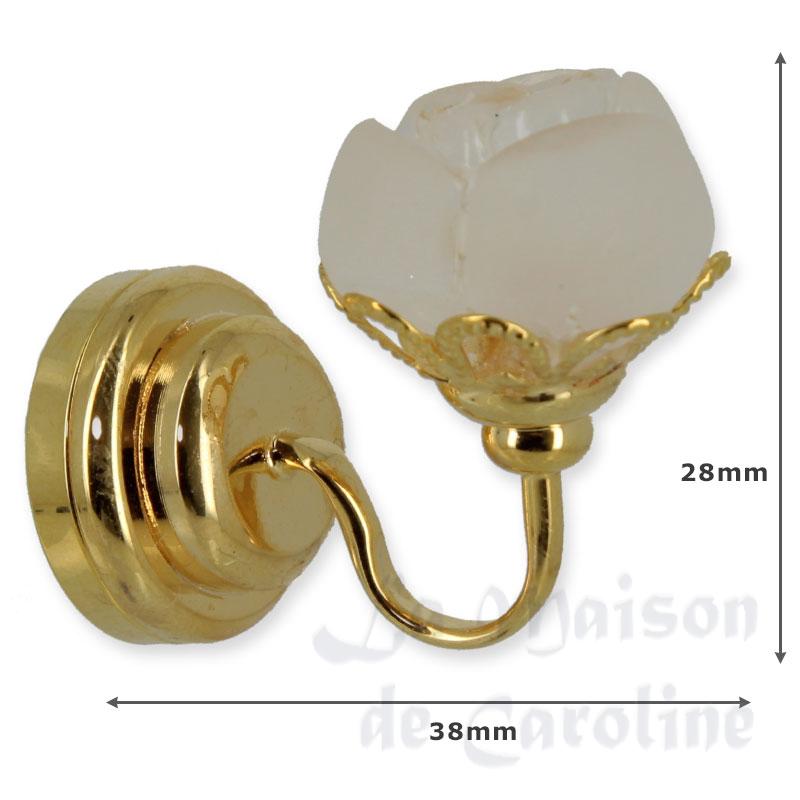 Applique LED Rose Laiton Bilder 1