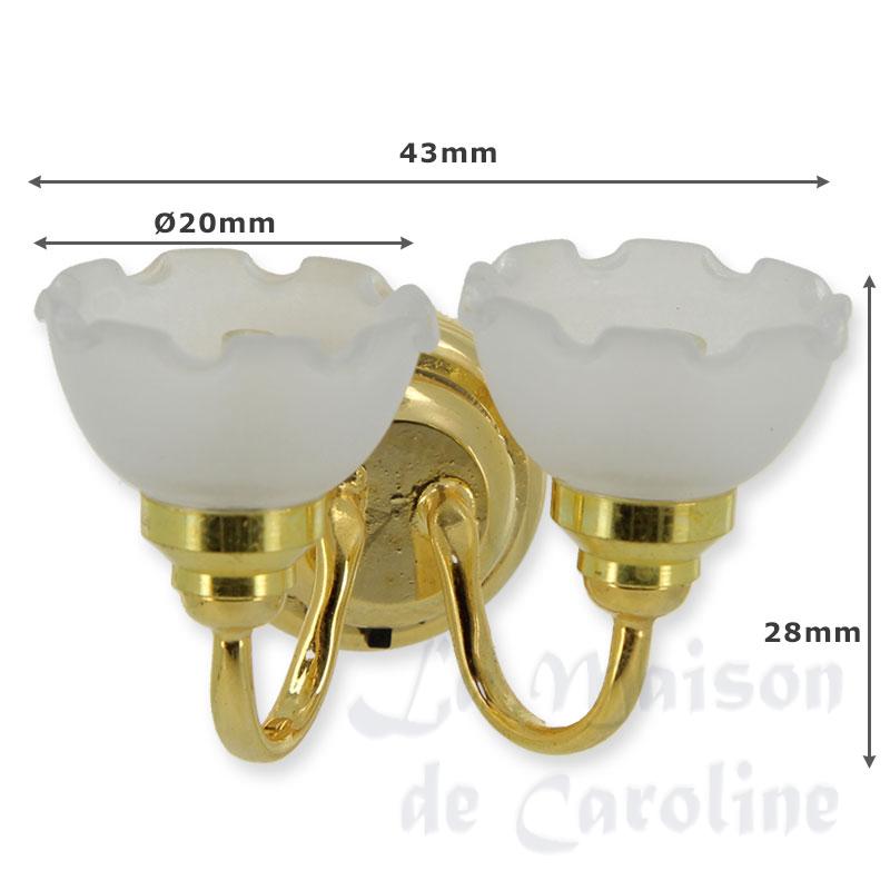 Applique LED Deux Tulipes Dépoli Bilder 1