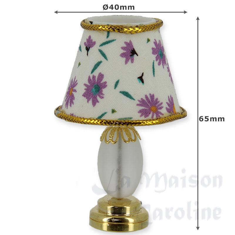 Lampe De Table LED Fleurie Rose Bilder 1