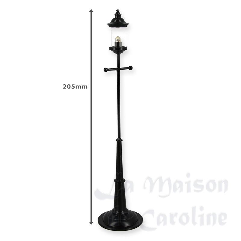 Lampadaire LED Noir Transparent Bilder 1