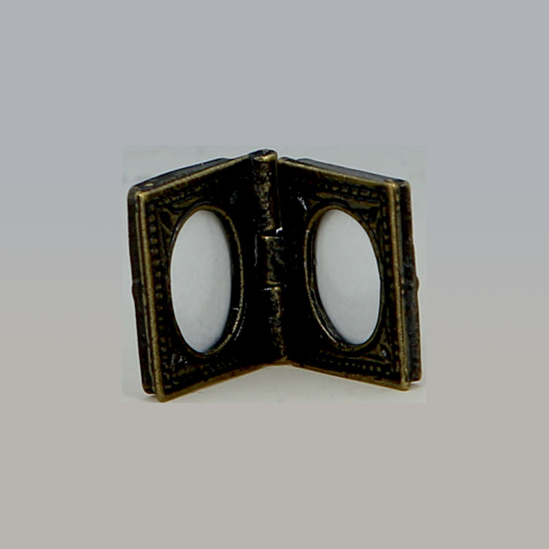 Double cadre photo oval miniature 1/12