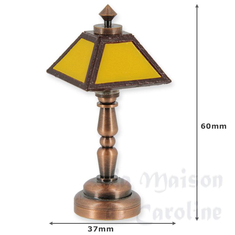 Lampe De Table LED Cuivre Orange Bilder 1