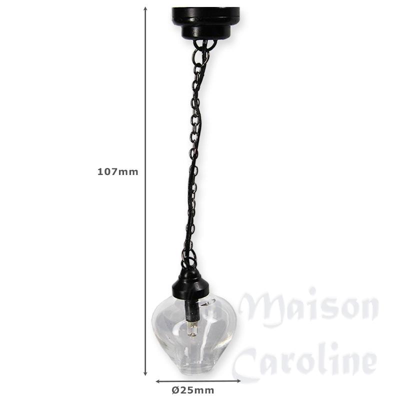 Suspension LED Noire type industriel Bilder 1