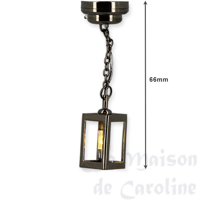 Suspension LED lanterne Noire Bilder 1