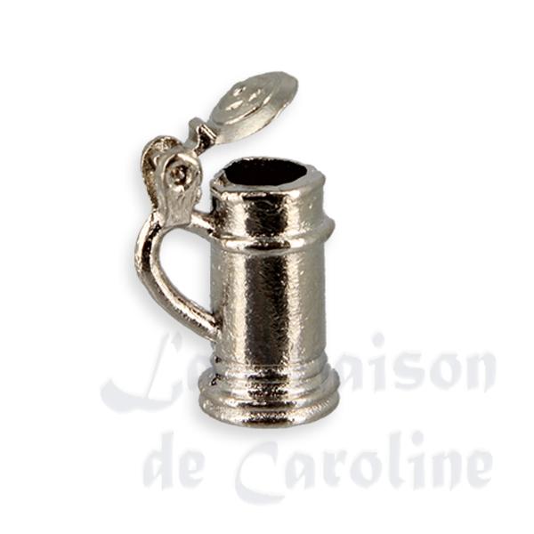 Chope à bière étain miniature 1/12