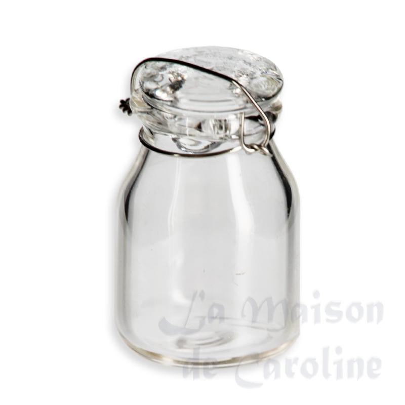 Bocal de conserve en verre miniature 1/12