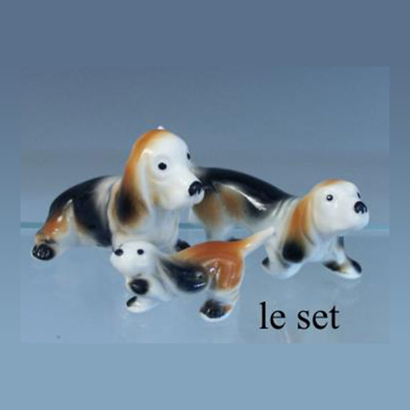 Famille Basset 3 pcs, Miniatures