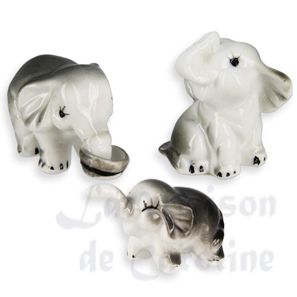 Famille Elephant 3 pcs miniature 1/12