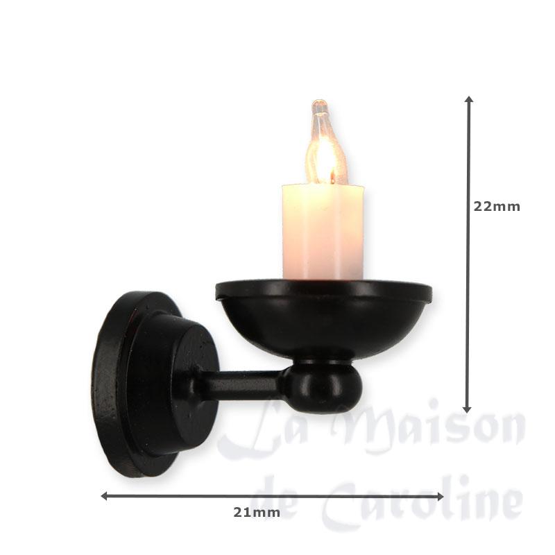 Applique 12V CLIP Bougie Noire Bilder 1