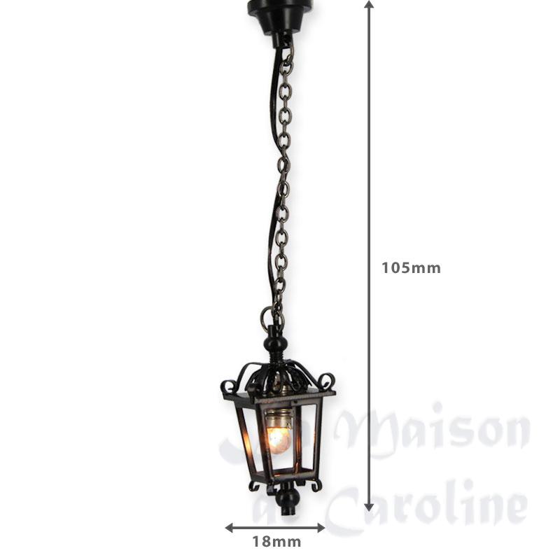 Suspension 12V Lanterne Noire CLIP Bilder 1