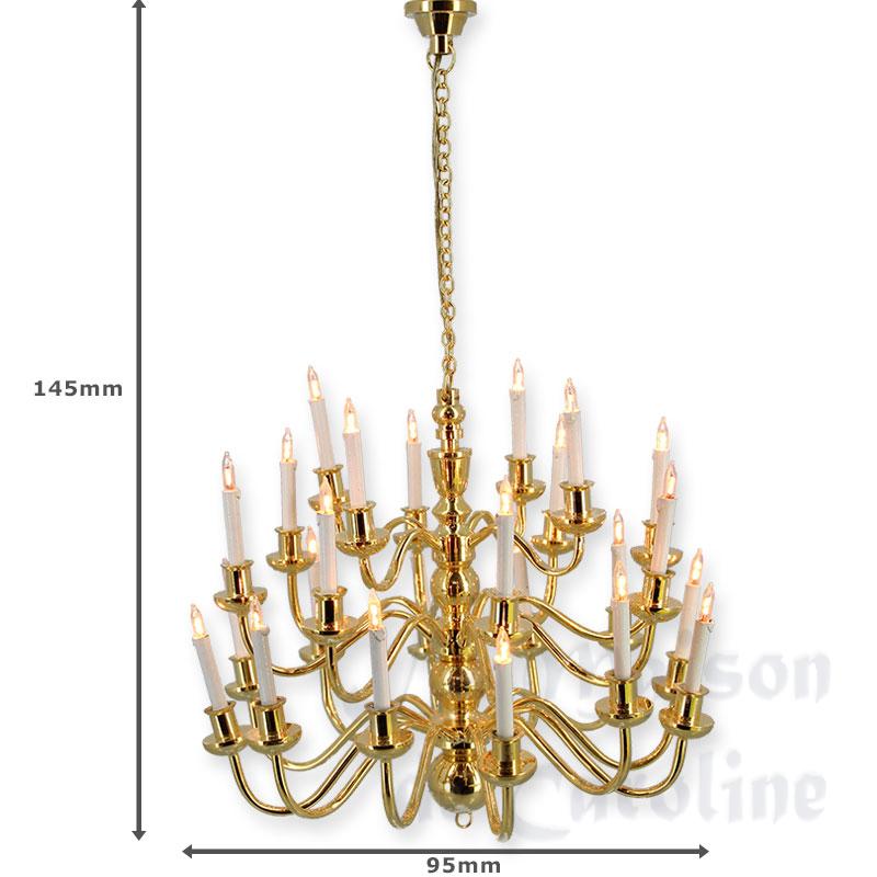Lustre 12V Laiton 24 Branches Bilder 1