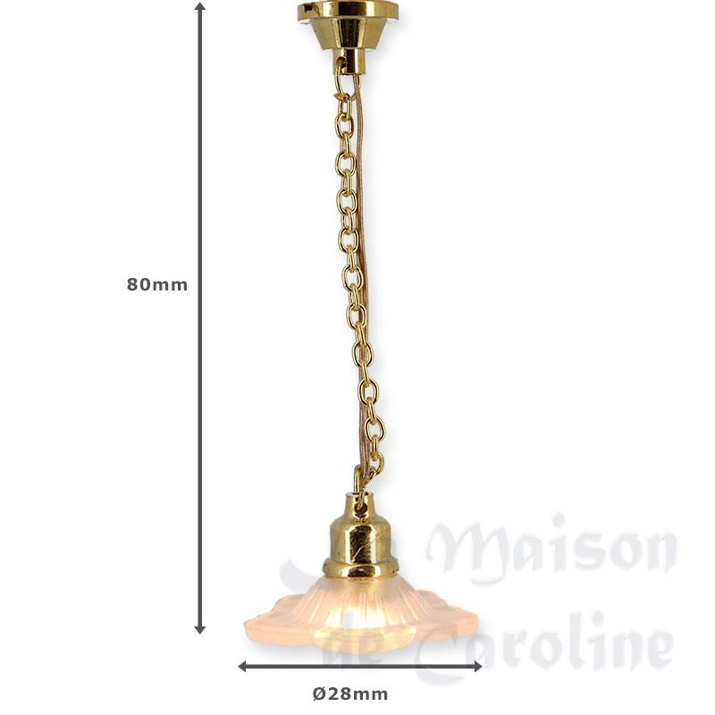 Suspension 12V CLIP Fleur Blanche Bilder 1