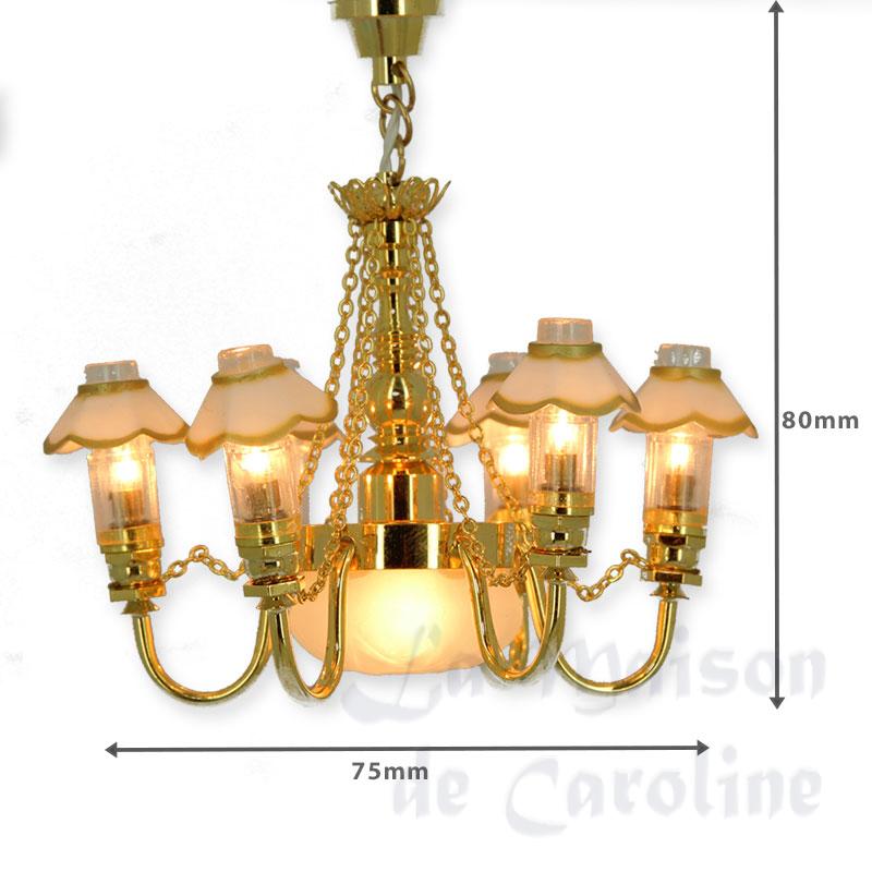 Lustre 12V CLIP Antique 6 Verres Bilder 1