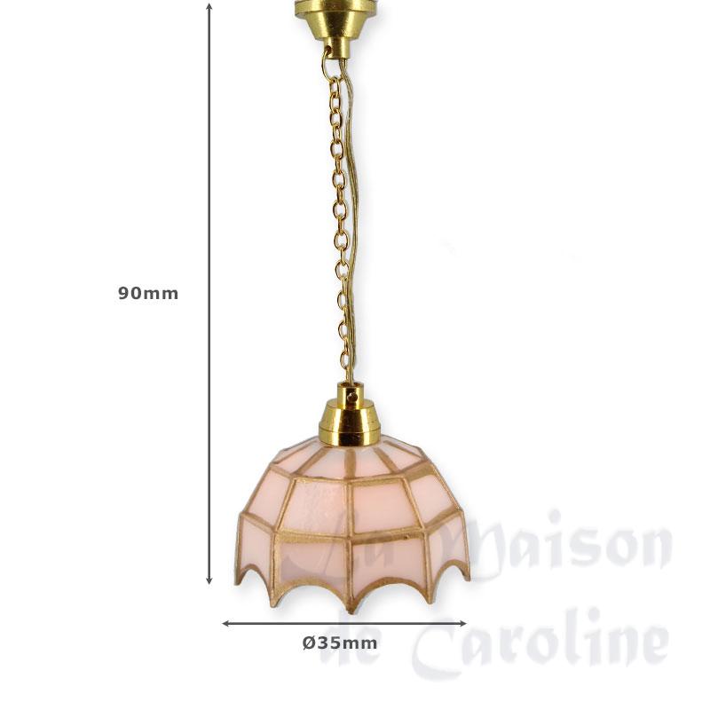 Suspension 12V Tiffany abat-jour blanc Bilder 1