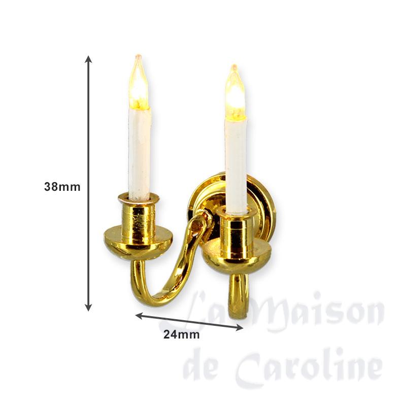 Applique 12V CLIP Deux Bougies 2mm Bilder 1