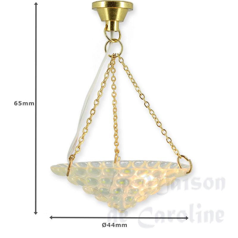 Suspension 12V CLIP Laiton Vasque Motif Bilder 1