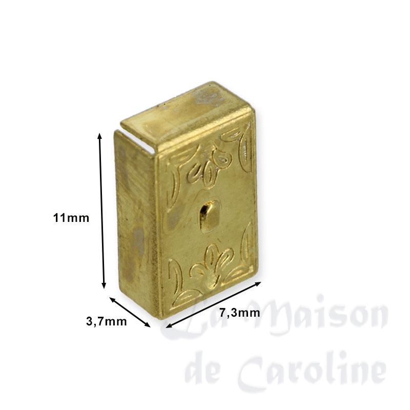 Boitier dore pour interrupteur 2514 pour maisons de poupées 1/12 photo 2
