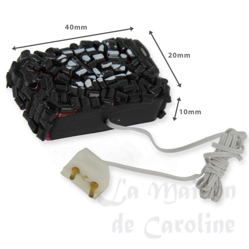 Imitation braises 12V pour maisons de poupées 1/12