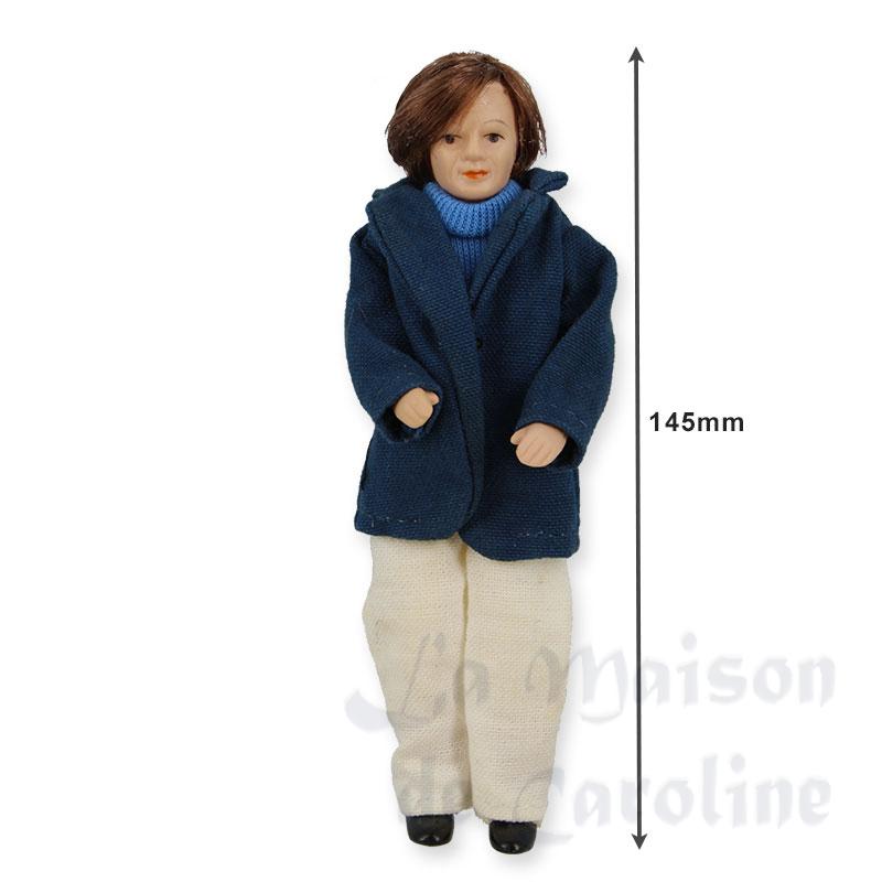 Poupée porcelaine pantalon blanc Bilder 1