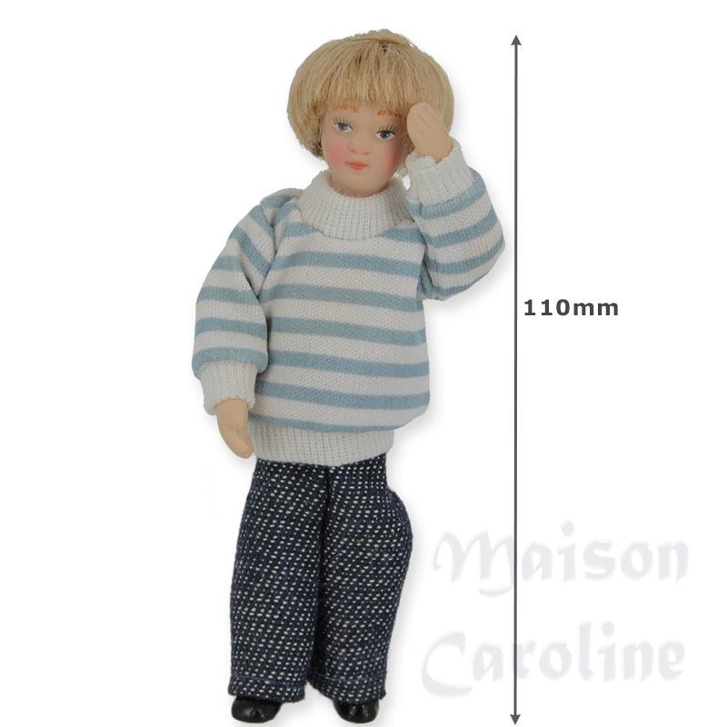 Garcon pull raye bleu et blanc Bilder 1