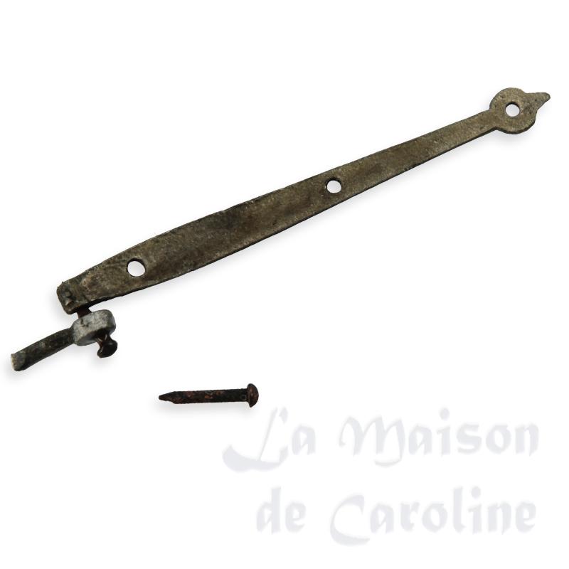 Paire de ferrures en fer forge pour maisons de poupées 1/12 Paire de ferrures en fer forge pour maisons de poupées 1/12