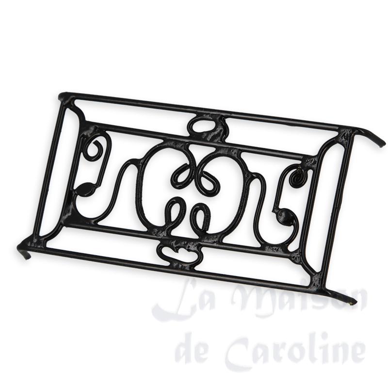 Garde-corps style français en metal pour maisons de poupées 1/12 Garde-corps style français en metal pour maisons de poupées 1/12