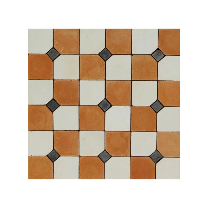 Carrelage 2 couleurs- 1coupe+caboch.noir pour maisons de poupées 1/12