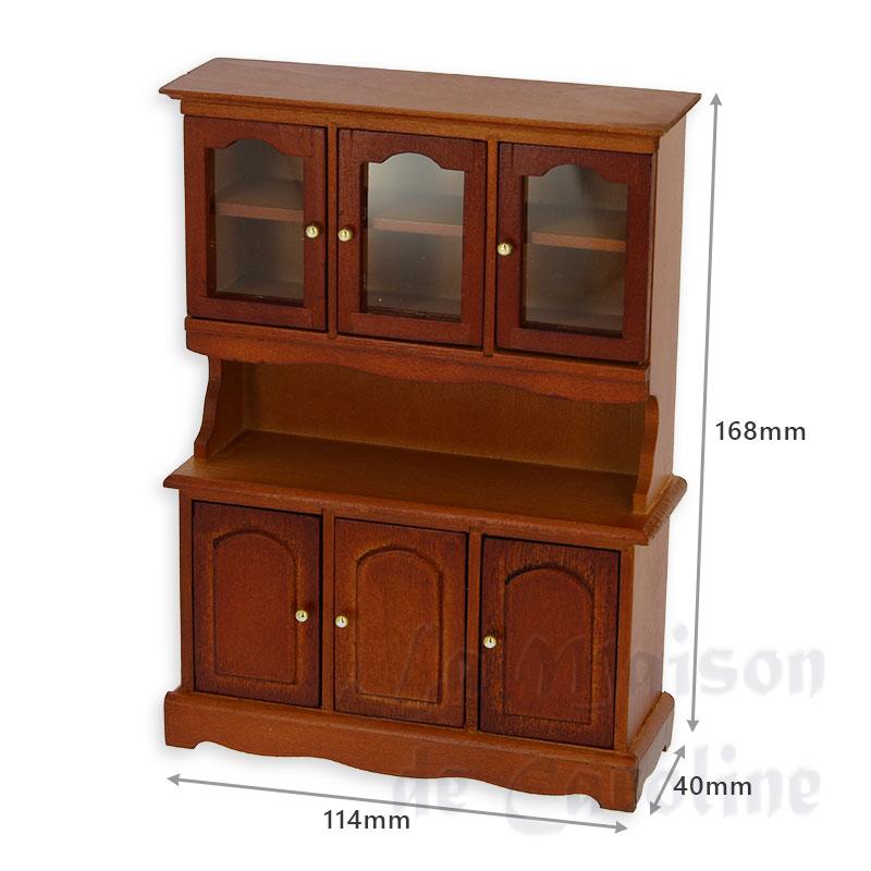buffet de cuisine 3 portes merisier miniature 1:12 Bilder 1