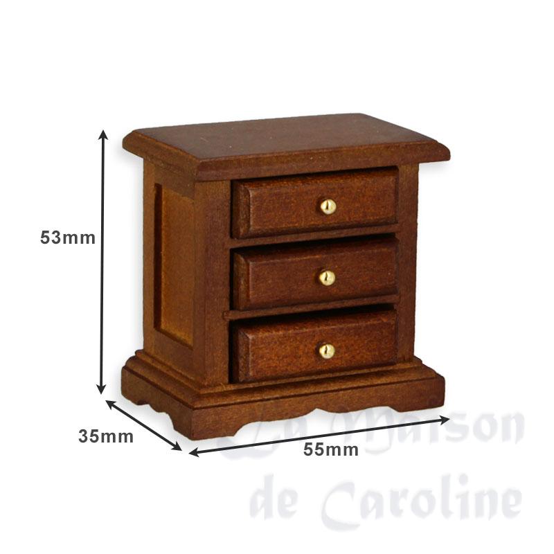 Table de nuit noyer Bilder 1