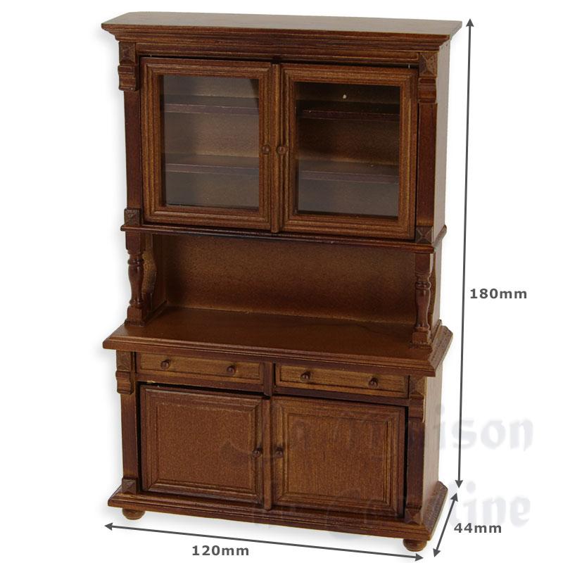 buffet de cuisine 2 portes noyer miniature 1:12 Bilder 1