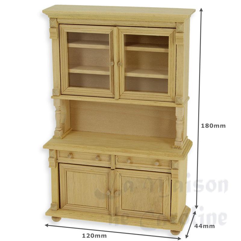 buffet de cuisine 2 portes non verni miniature 1:12 Bilder 1