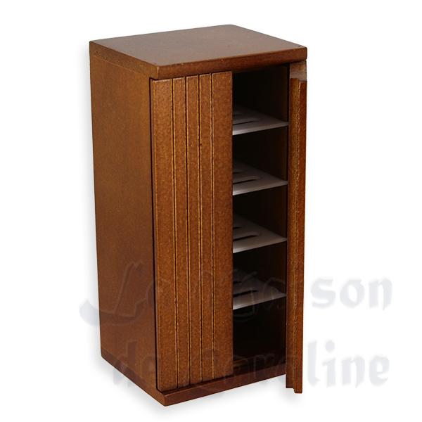 Element cuisine frigo noyer meuble miniature 1/12 photo 2 Element cuisine frigo noyer meuble miniature 1/12 photo 2