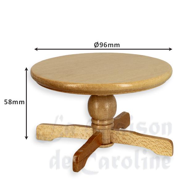 Table de cuisine chene clair meuble miniature 1/12 photo 2 Table de cuisine chene clair meuble miniature 1/12 photo 2