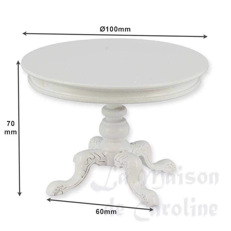 Table ronde blanche Bilder 1
