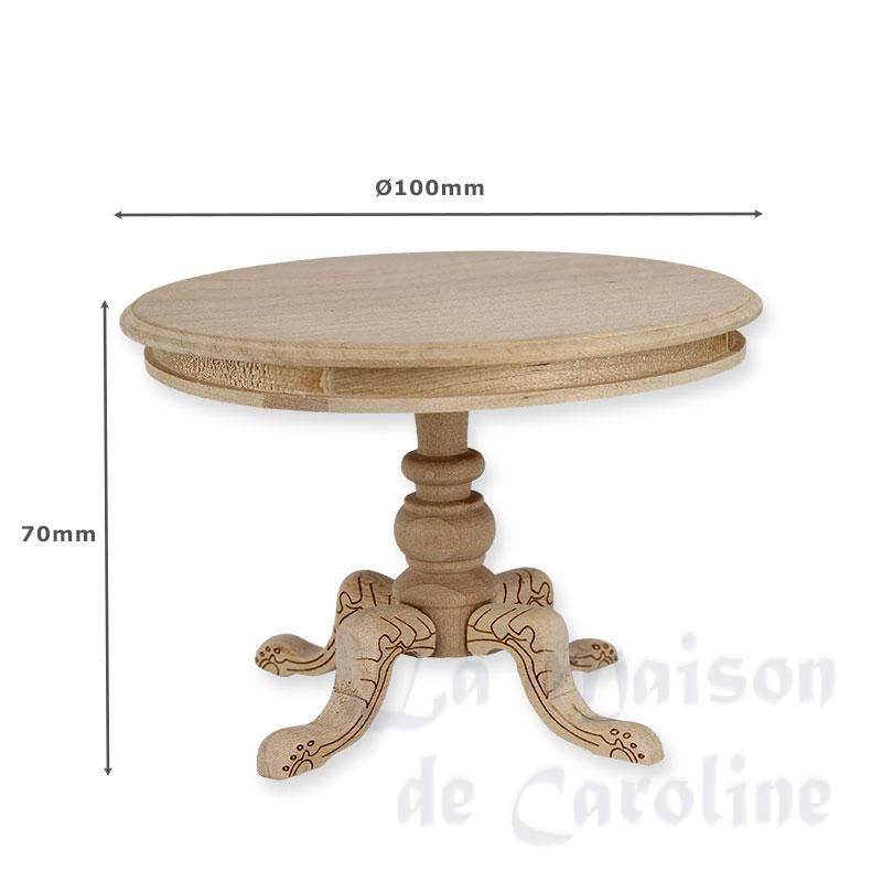 Table ronde non verni Bilder 1