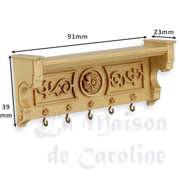 Garderobe chene clair meuble miniature 1/12 photo 2 Garderobe chene clair meuble miniature 1/12 photo 2