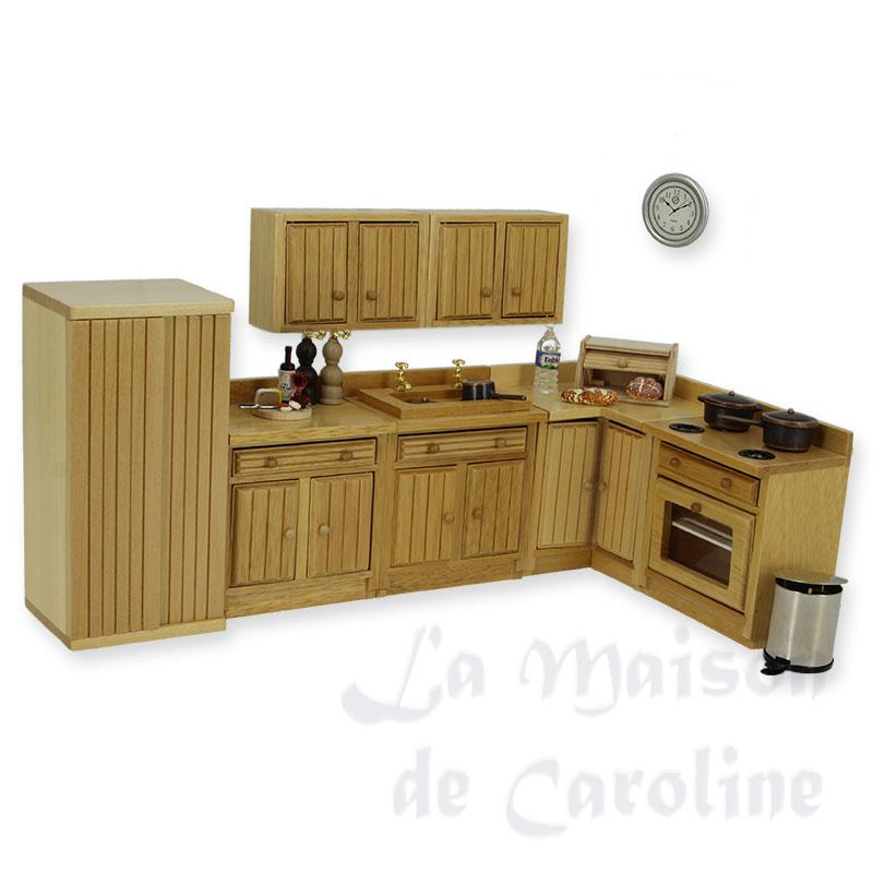 Ensemble de cuisine 7pcs chêne clair Bilder 1