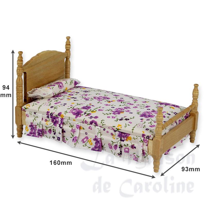 Lit simple chene clair Bilder 1