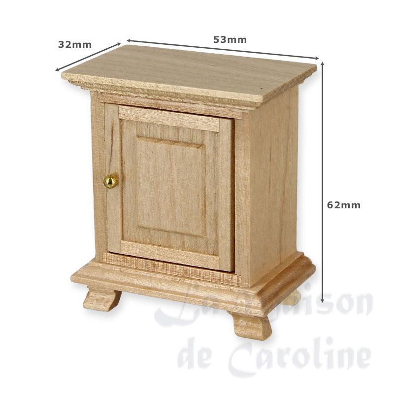 Table de nuit 1 porte chene clair Bilder 1