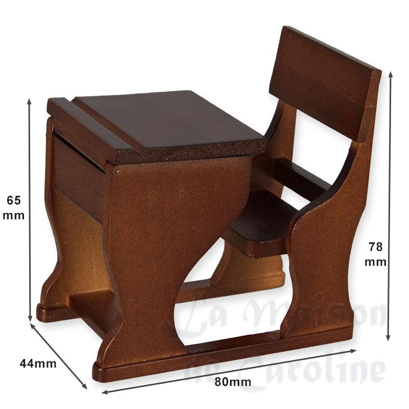 Banc d ecole noyer Bilder 1