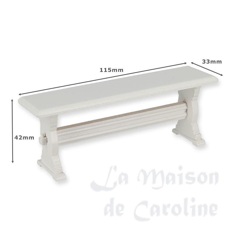 Banc simple blanc Bilder 1