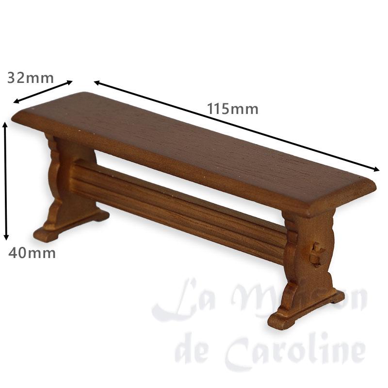 Banc simple noyer Bilder 1