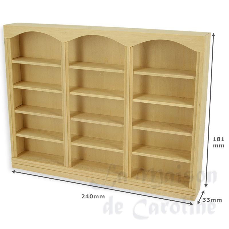 Bibliotheque triple non vernie Bilder 1