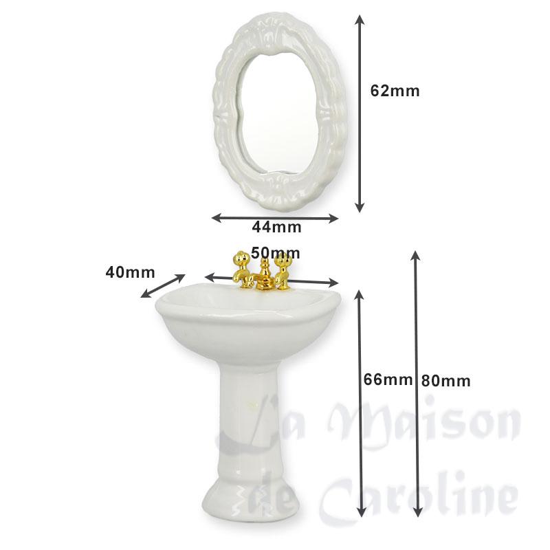 Salle de bain blanche 4 pcs ass. Bilder 1