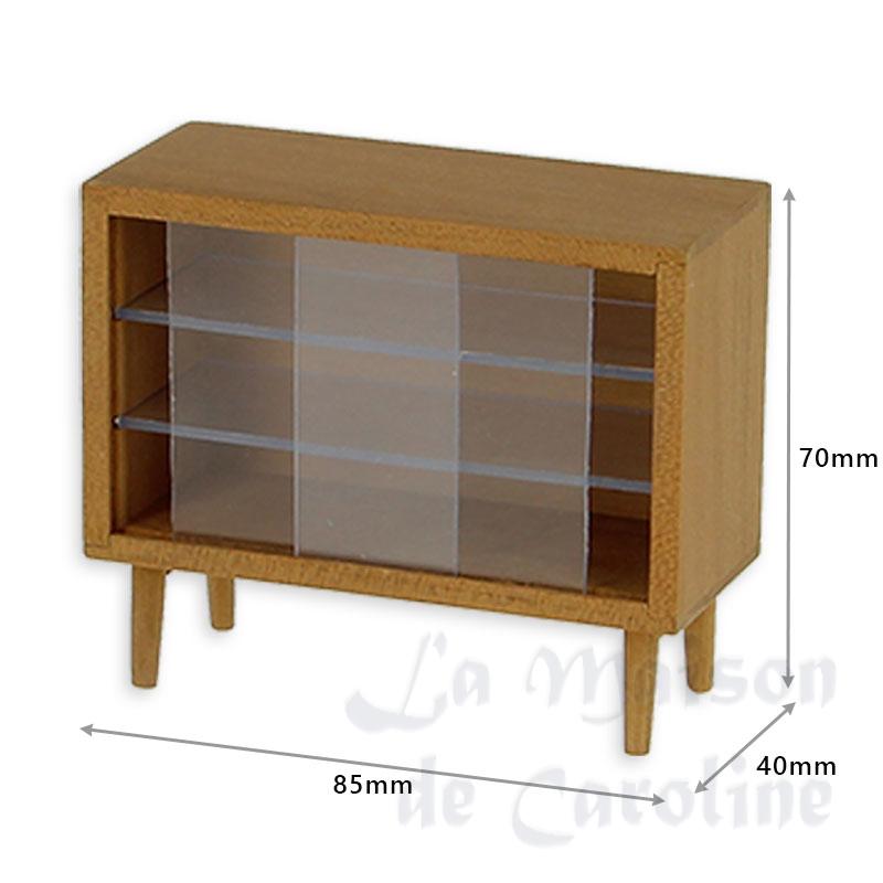 Buffet 2 portes moderne teak/Plexi Bilder 1