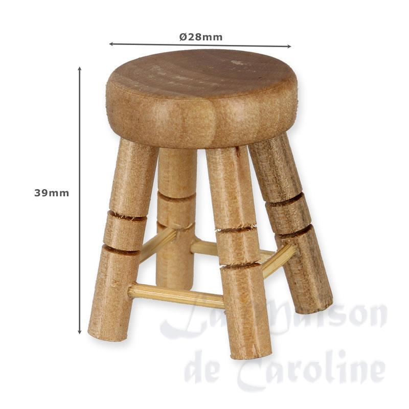 2 tabourets bas chene clair Bilder 1